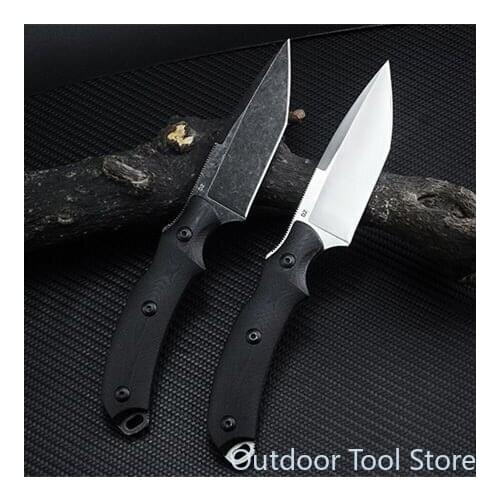 BAS03V2 Tactical Knife Fixed Balde Knife D2 Blade G10 Handle Outdoor Camping Hiking Hunting Knife Kydex Sheath EDC