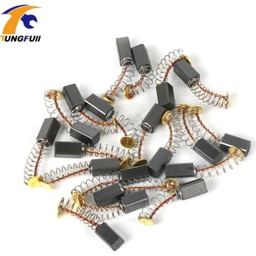 TUNGFULL Tools 10pair/lot Carbon Brush Dremel Style Accessories Woodworking Power Tool Accessory For Drilling Machine