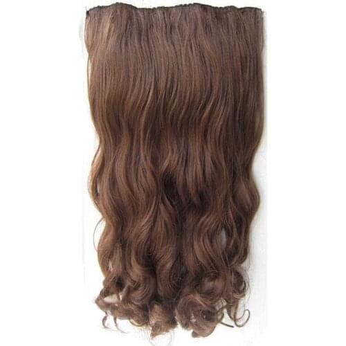 Gres Loose Wave High Temperature Fiber Women 24inch/ 60cm Hair Pad 7 Clip-in Synthetic Hair Extensions