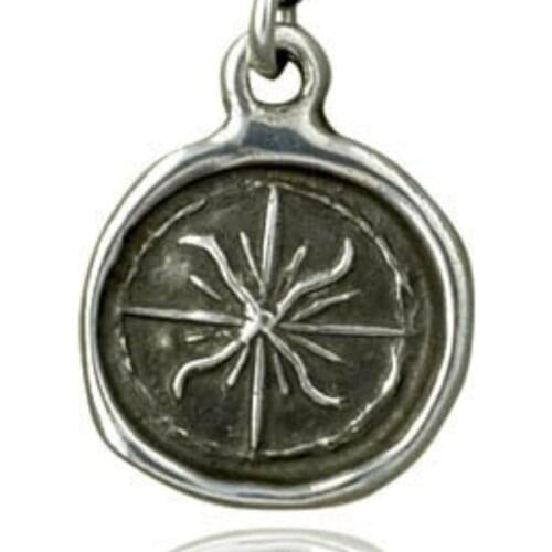 10pcs Windrose from Post Medieval Wax Seal Compass Rose Wax Seal Pendant Necklace