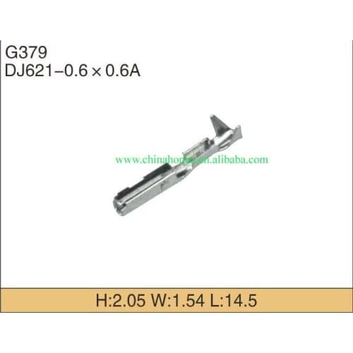 100pcs 0.6 series Automotive wiring harness terminal block, tin plated terminal,DJ621-0.6*0.6A for connector 7283-8850-30