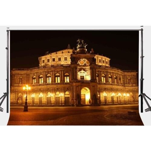 150x220cm European Style Landscape Backdrop Dresden City Night View Photography Background
