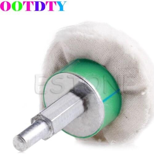 2'' Cotton Dome Polishing Buffing Wheel Polish Polisher Drill 1/4'' Shank Brush