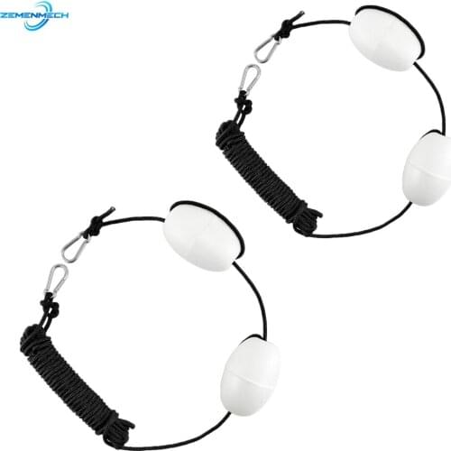 2PC Kayak Tow Rope Boating Floating Throw Anchor Line With Dual Floats End Clips Rope Buoy Safety Gear Buoyant Accessories Yacht