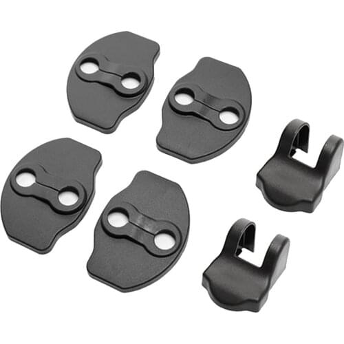 6Pcs/Set Car Auto Door Lock Cover Buckle Protective Cover Car Styling Auto Emblems Case for Tesla Model 3