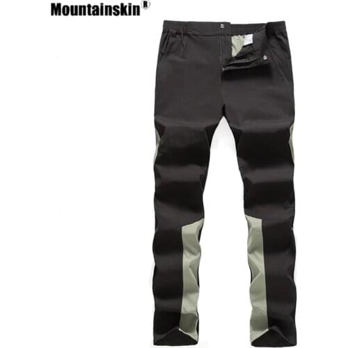 Mountainskin Summer Reflective Cycling Men Quick Dry Trousers Climbing Fishing Comfortable Breathable Pants Outdoor Sports VA954