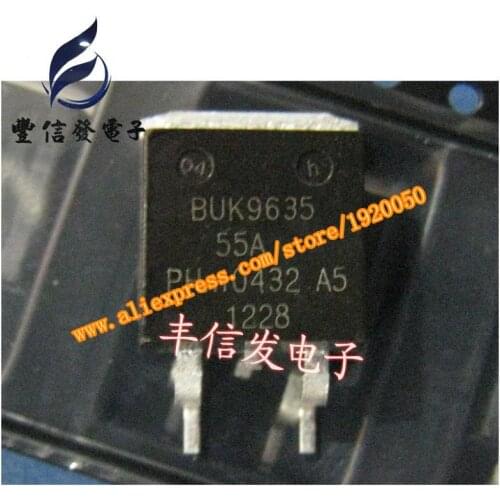 BUK9635-55A car engine computer board wearing a patch repair chip field effect transistors