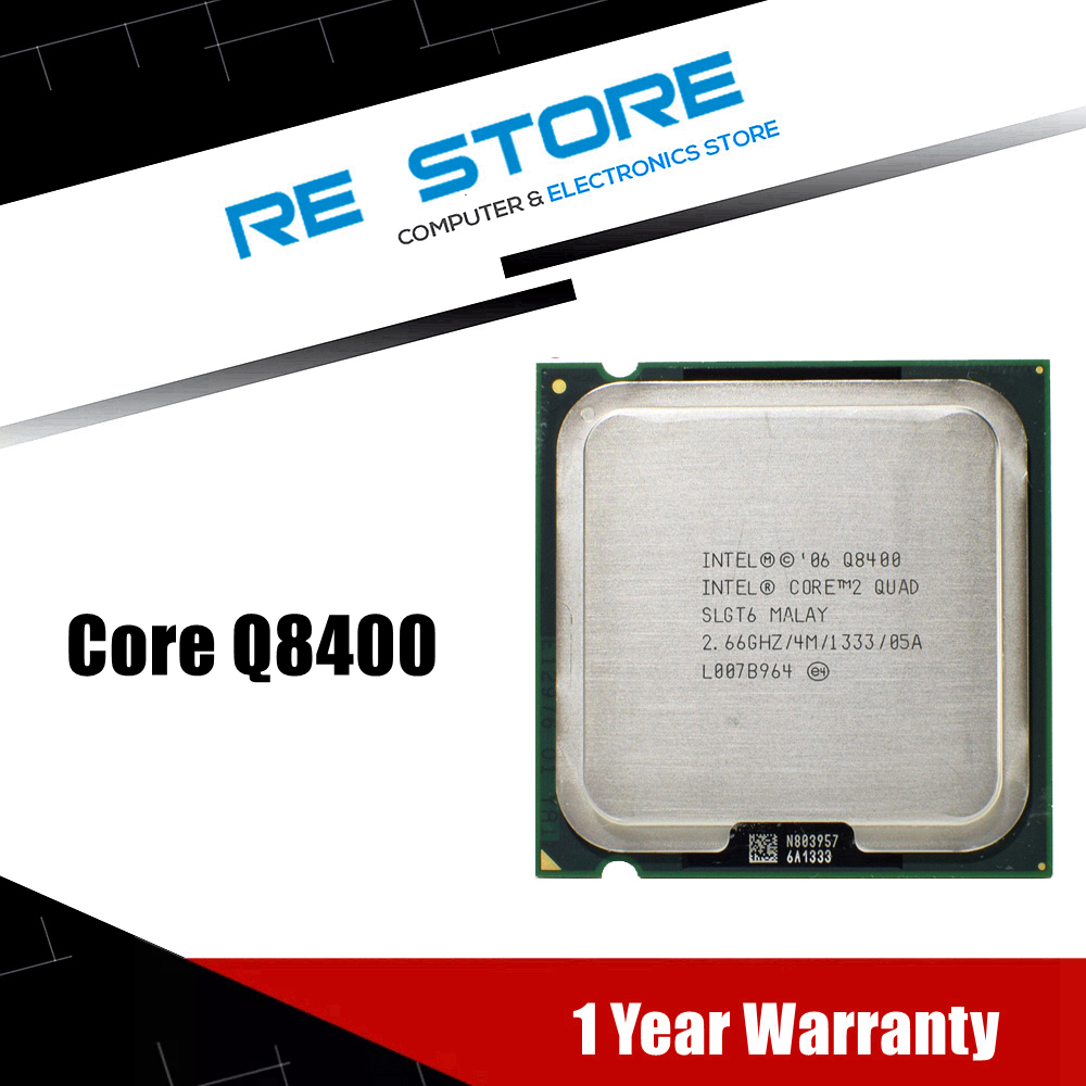 Q8400 INTEL CORE 2 QUAD CPU Processor 2.66GHz 4MB Cache FSB 1333 Desktop LGA 775