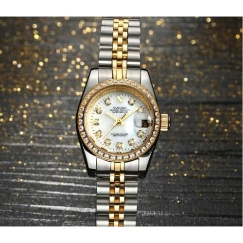 28MM SANGDO Automatic Self-Wind movement High quality Luxury Womens watches Mechanical watches 017S
