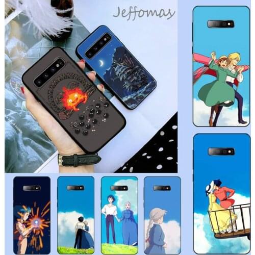Ghibli Howls Moving Castle Customer Phone Case For Samsung Galaxy S8 S9 S10 Plus S10E Note 3 4 5 6 7 8 9 10 Pro Lite cover