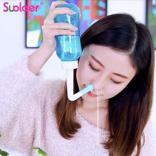 Children Nasal Wash Cleaner Sinusite Nose Protector Cleans Moistens Child Adult Avoid Allergic Rhinitis Neti Pot 500ML