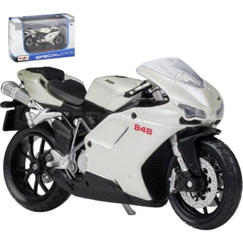 Maisto Toys Car 1:18 DUCATI 848 Model Car Simulation Alloy Motorcycle Metal Childrens Toy Gifts Collection