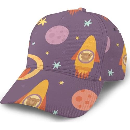 Space Children Pattern Baseball Cap women men snapback caps Classic Style hat Casual Sport Outdoor cap