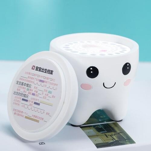 Creative childrens breast teeth box cute teeth storage box baby fetal hair collection box boy girl tooth preservation box