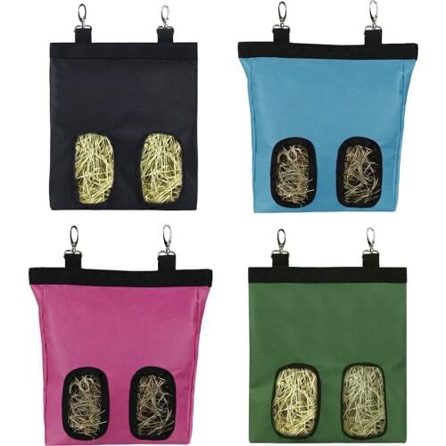 Oxford Cloth Hay Bag Hanging Pouch Feeder for Rabbit Guinea Pig Chinchilla
