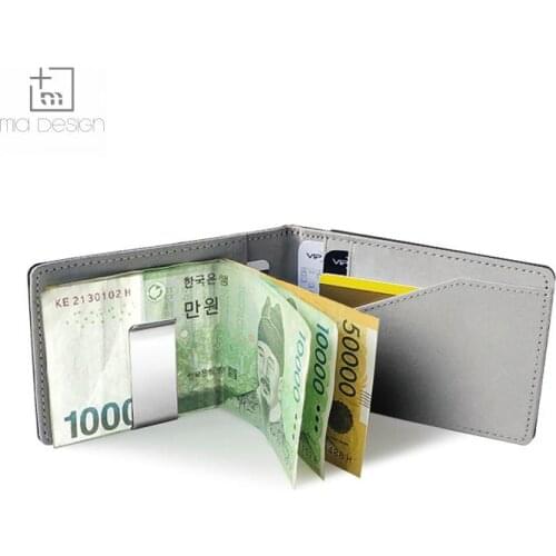 Korean new Pu wallet creative personality colorful clip bag short open large banknote Wallet