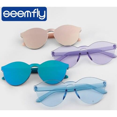 Seemfly Kids Korean Style Goggles Colorful UV400 Protection Sunglasses For Kids Girl Boy Childen Baby Sun Glasses Oculos De Sol