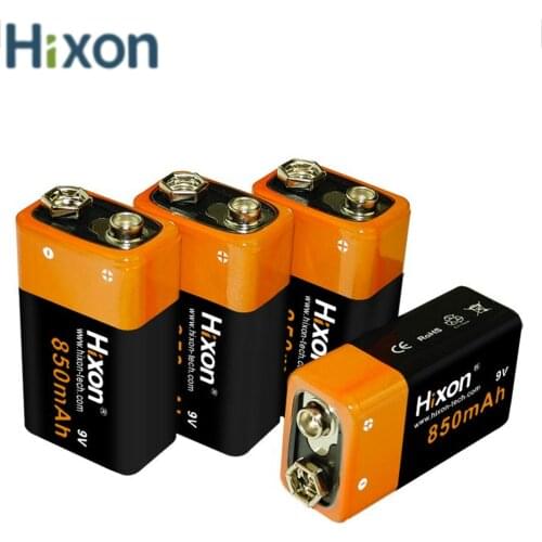 9V 6F22 850mAh Rechargeable Li-ion Battery And Charger For Smoke Detector Alarm System,Interphone,Fire Alarms.Wholesale Sale