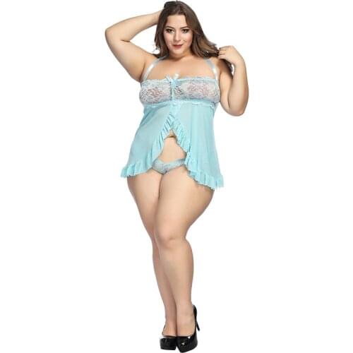 Woman night sleepwear 3 plus large clothing Ladies Sexy Lace Sleepwear Nightdress lingerie sleepwear Homewear Pyjama Femme