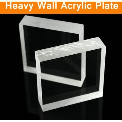 Clear Acrylic Perspex Sheet PU Plastic Panel Transparent Sawn Cut Panels Shatter Resistant Clay Heavy Wallthickness for DIY Use