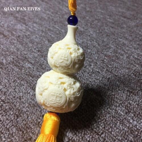 Hand carved feng shui hyacinth，Auspicious Dragon Totem，Modern art sculpture，Home decoration pendant，Car decoration accessories