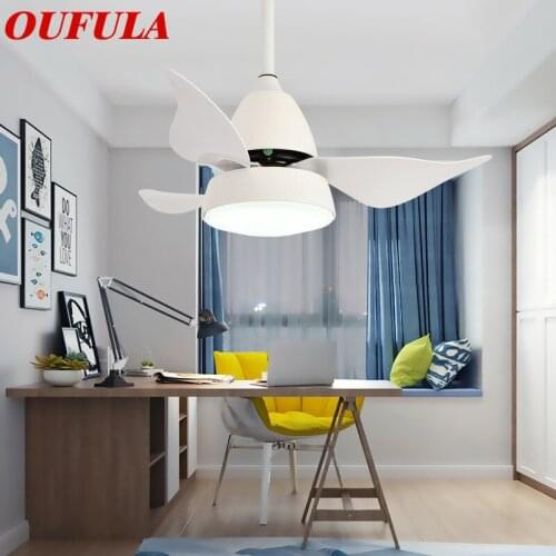 Hongcui Modern Ceiling Fan Lights Lamps With Remote Control Contemporary Creative Decorative For Dining Room Bedroom Restaurant