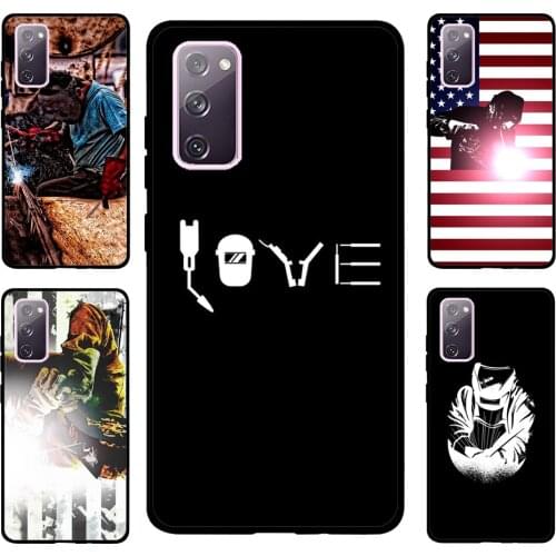 Welder Welding For Samsung S20 FE S8 S9 S10 S10e S21 Case For Galaxy Note 20 Ultra Note 10 Plus Coque