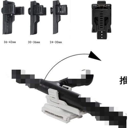 Tactical Combat Belt Crowbar Flashlight T-shaped Plastic Clip Third Gear Adjustable 360 Degree Rotating