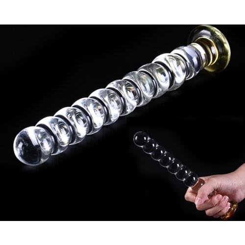 Adult Products Glass Dildo Large Dildo White Luxurious Body Massager Adult Glass Sex Toy Sex Products For Female