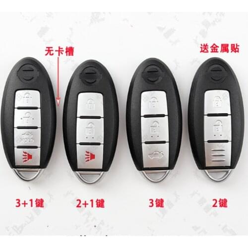 DAKATU T Smart remote Car Key Case Shell For Nissan ALTIMA MAXIMA Murano Versa Teana Sentra 2006-2014 3/4/5 Buttons Smart Fob