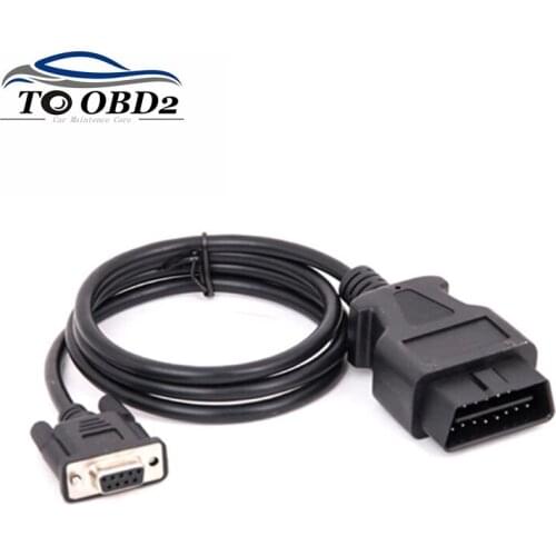 Universal OBD 2 16PIN DB9 RS232 Cable for Car Diagnostic Adapter Scanner Car OBDII Connertor Auto Vehicle OBD2 Cable Extender