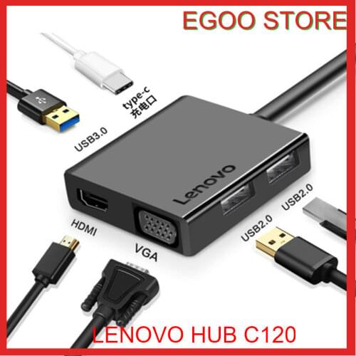 6 in 1 USB C Hub USB 3.0 HDMI 4 K VGA voor MacBook Pro Xiaomi Asus Lenovo Laptop huawei Mate 10 20 Matebook Type C