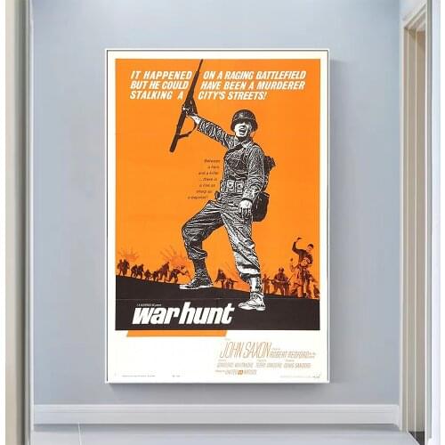 V0867 War Hunt Vintage Classic Movie Wall Silk Cloth HD Poster Art Home Decoration Gift