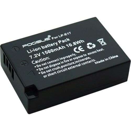 LP-E17 Camera battery lpe17 LP E17 1300mAh 7.4V Bateria for Canon EOS M3 750D 760D T6i T6s 8000D Kiss X8i