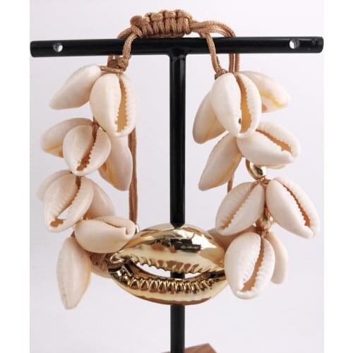 New Arrival Bohemia Natural Big PUKA COWRIE shell bracelets for Women High Quality Handmade Jewelry Summer Holiday Best Gift
