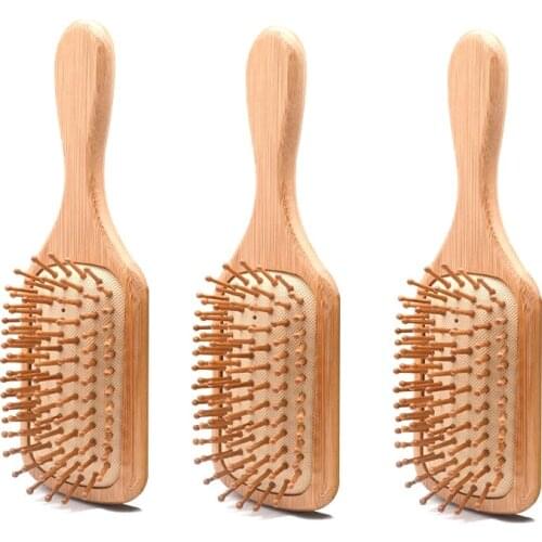 1Pcs High Quality Massage Wooden Comb Bamboo Hair Vent Brush Brushes Hair Care and Beauty SPA Massager Wholesale Hair Care comb