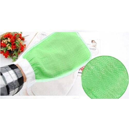 1Pc Bathroom Products Sided Massage Loofah Scrubber Shower Wash Skin Body Massage Gloves Shower Exfoliating Bath Gloves