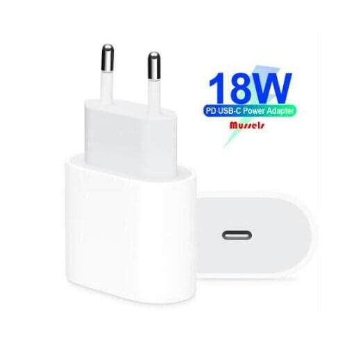 10Pcs/ Best 18W USB C Power Adapter TYPE-C Charger PD 2.0 Charger For Phone 11 pro Max/8/X/XS/11" 13" Pro/Air Pad with box