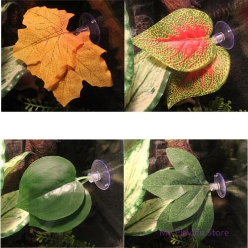 2Pcs Fish Tank Artificial Leaf Aquarium Betta Fish Rest Spawning Ornamental Plant Fish Hide Play Bed Habitat Beta Leaf Hammock
