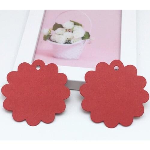 50 pcs 6x6cm color lace label DIY blank bookmark handmade wedding decoration card gift/flower/clothing price tag