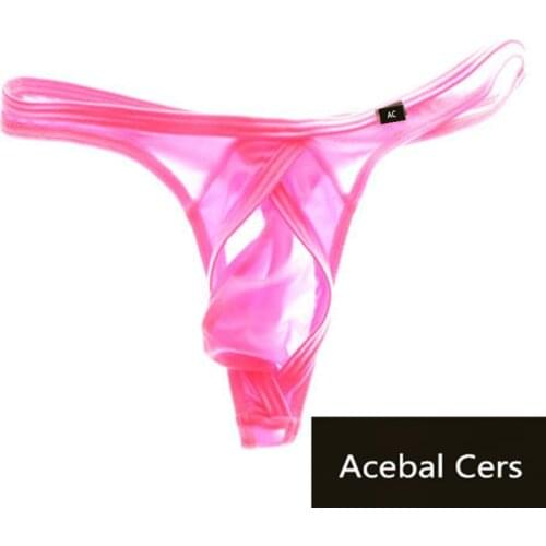 Acebal Cers Jockstrap Gay Men Underwear Mens Thongs And G Strings Underpants Sexy Men Thong Bikinis Low Waist gay underwear