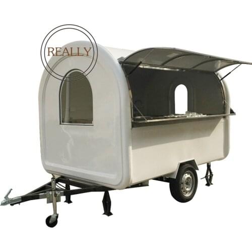 Promotion !Hot sale 250cm length customized mobile food cart bakery food cart trailer for sale