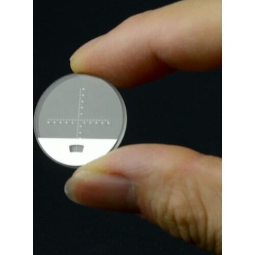 Microscope Accessory Cross Eyepiece Micrometer with Horizontal and Cross Line Diameter 22mm for Biological Microscope