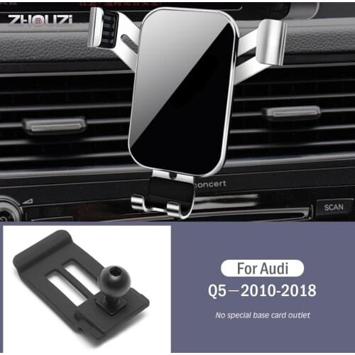Car Mobile Phone Holder For Audi Q5 2010-2018 Special Air Vent Mounts Stand GPS Gravity Navigation Bracket Car Accessories