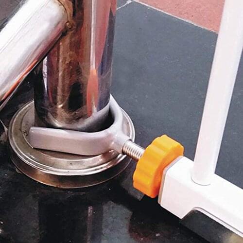 Safety Sturdy Gate Bar Install Household Secure Accessory Steel Core Y Shaped Screw Bolt Nut Staircase Fence Fix Baby