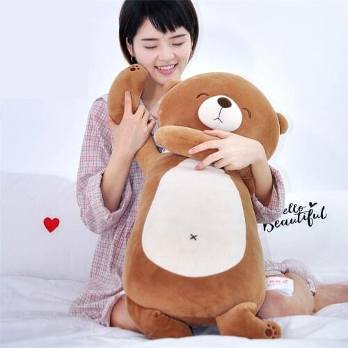 Fancytrader Cuddly Soft Animals Dog Bear Pig Bunny Pillow Doll Fluffy Stuffed Cartoon Anime Doll Gifts 70cm 28inch for Children