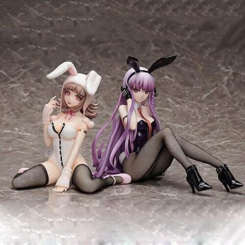 Anime Danganronpa Figure Chiaki Nanami Kirigiri Kyouko Bunny Girl PVC Action Figure statue Adult Collection Model Toys Gift doll