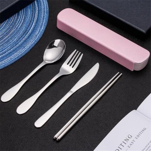 Hot Sale Dinner Set Cutlery Box Knives Forks Spoons Wester Kitchen Dinnerware Stainless Steel Home Party Tableware Set Tools
