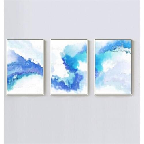 HAOCHU Modern Impressionist Art Craft Polar Glaciers Ocean Seascape Canvas Painting No Frame Nordic Home Decor Office Cuadros