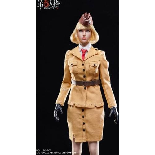 Collectible In Stock 1:6 Sexy Female Solider Identity V Womens Air Force Head Clothes Set For 12'' VERYCOOL Largest Bust Body
